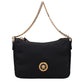 Black Fabric Handbag
