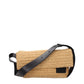 Beige Raffia Crossbody Bag