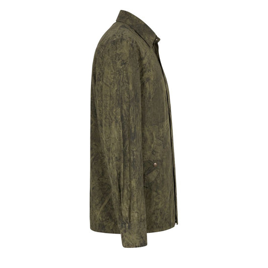 Green Viscose Men's Shirt