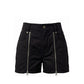 Black Cotton Women Shorts