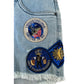 Blue Cotton Women's Short
