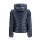 Blue Polyamide Full-Length Jacket