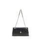 Black Suede Leather Shoulder Bag