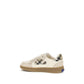 Beige Calf Leather Bos Taurus Sneakers