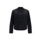 Black Cotton Biker Jacket