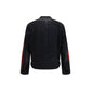 Black Cotton Biker Jacket