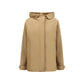 Beige Polyamide Shell Jacket