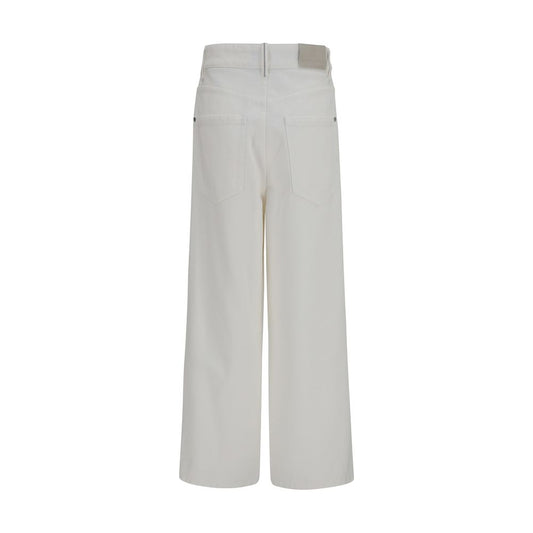 Beige Cotton Jeans Denim