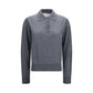 Gray Cashmere Polo Shirt