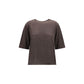 Brown Cashmere T-Shirt