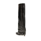 Black Calf Leather Bos Taurus Ankle Boots