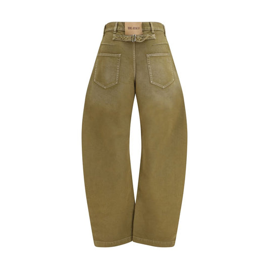 Brown Cotton Jeans Denim