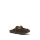Brown Calf Leather Bos Taurus Mules