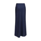 Blue Silk Long Skirt
