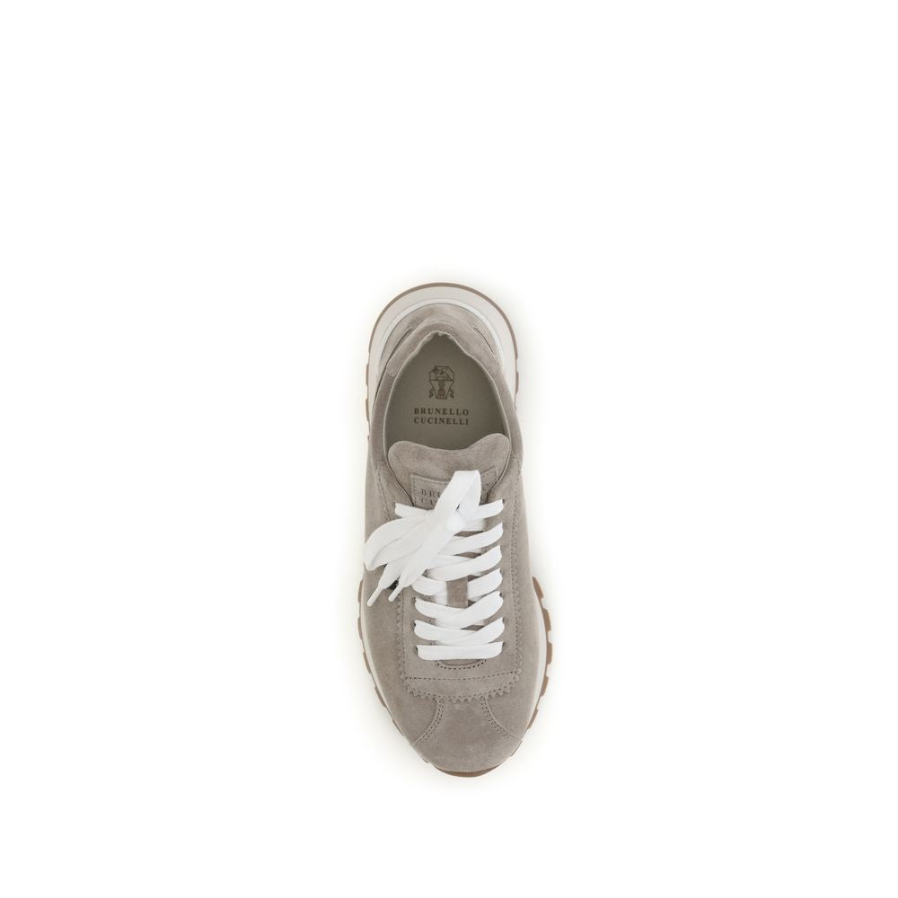 Blue Calf Leather Bos Taurus Athletic Sneakers