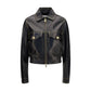 Black Lamb Ovis Aries Aries Leather Jacket