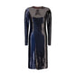 Blue Polyamide Cocktail Dress