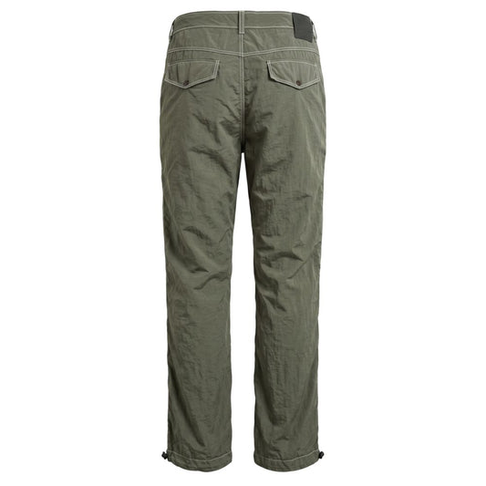 Green Fabric Men Pant