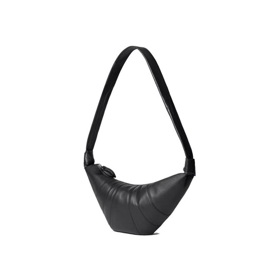 Black Lamb Leather Shoulder Bag