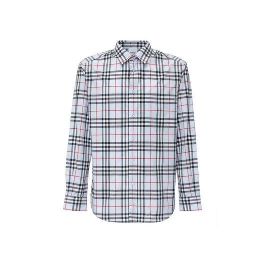 Blue Cotton Dress Shirt