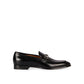 Black Calfskin Slip-On Loafers