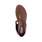 Brown Lamb Leather Flip-Flop Sandals