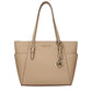 Beige Leather Shoulder Bag