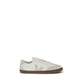 White Calf Leather Bos Taurus Sneakers