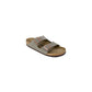 Gray Synthetic Strap-On Sandals
