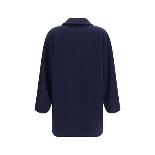 Blue Wool Oves Aries Full-Length Jacket