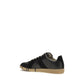 Black Suede Leather Athletic Sneakers