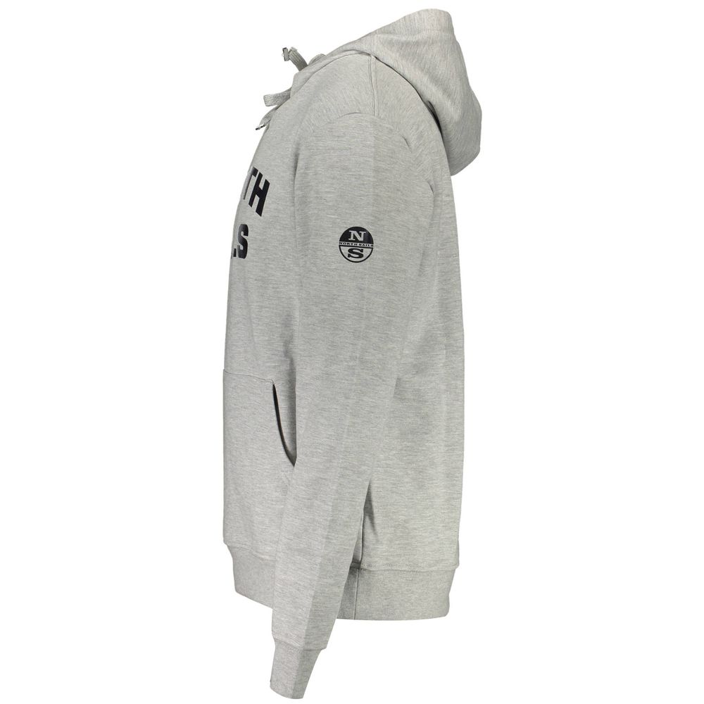 Grigio Cotton Men Sweatshirt
