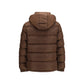 Brown Polyamide Full-Length Jacket