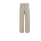 Beige Cotton Chino Pants