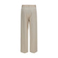 Beige Cotton Chino Pants