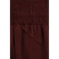 Bordeaux Acetate Casual Dress