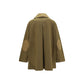 Bicolor Cotton Full-Length Jacket