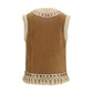 Beige Lamb Ovis Aries Aries Sleeveless Jacket