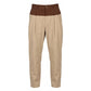 Beige Cotton Mens Pants