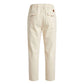 Beige Cotton Men Pants