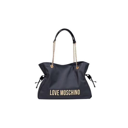 Black Polyester Handbag