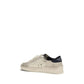 Beige Calf Leather Bos Taurus Athletic Sneakers