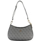 Black Polyurethane Women Handbag