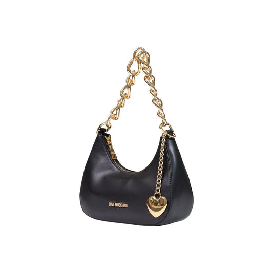 Black Polyester Handbag