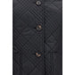 Black Polyamide Full-Length Jacket
