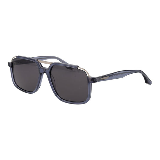 Blue Acetate & Stainless Steel Sunglasses