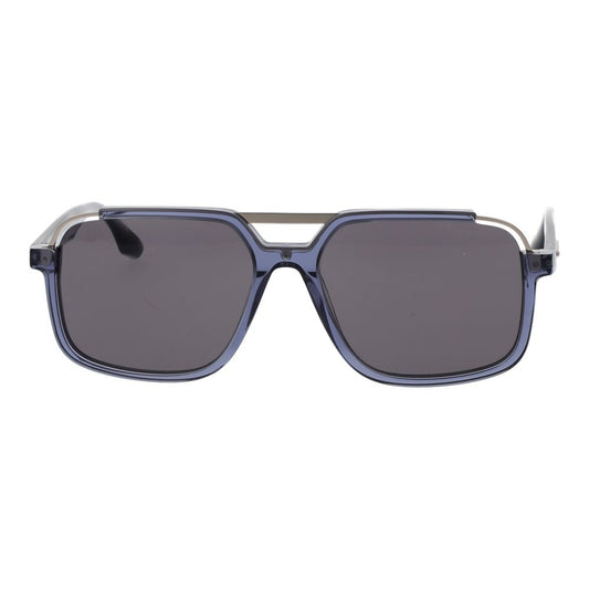Blue Acetate & Stainless Steel Sunglasses