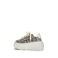 Multicolor Fabric Platform Sneakers
