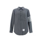 Gray Wool Oves Aries Dress Shirt