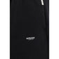 Black Cotton Athletic Pants